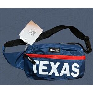 Robin Ruth Texas Waist Bag Fanny Pack NWT Navy Red White Adjustable Belt Unisex